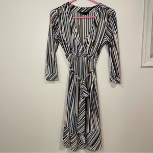 BCBG Maxazria V-Neck Wrap Dress Small